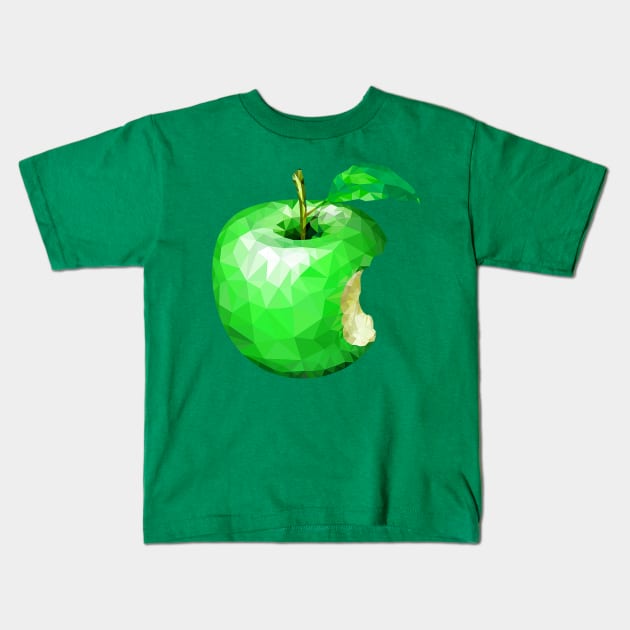 Geometric apple Kids T-Shirt by obmik